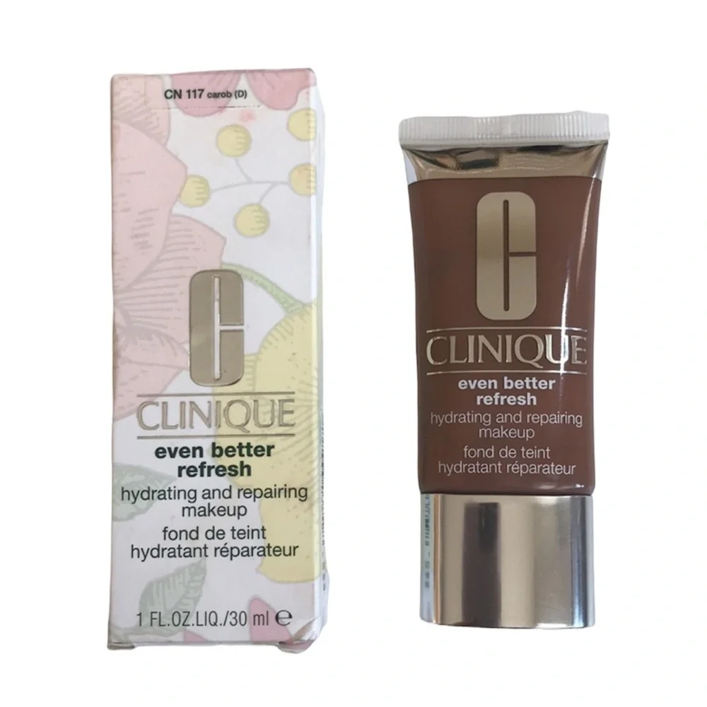CLINIQUE Even Better Refresh Hydrating Repair Foundation Makeup Carob CN117 NIB